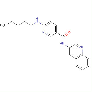 742697-13-8  3-Pyridinecarboxamide, 6-(pentylamino)-N-3-quinolinyl-