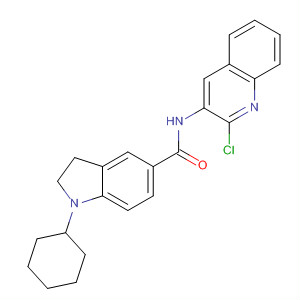 742697-39-8  1H-Indole-5-carboxamide,N-(2-chloro-3-quinolinyl)-1-cyclohexyl-2,3-dihydro-