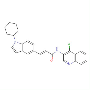 742697-42-3  2-Propenamide,N-(4-chloro-3-quinolinyl)-3-(1-cyclohexyl-1H-indol-5-yl)-