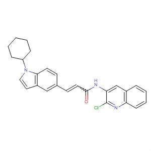 742697-46-7  2-Propenamide,N-(2-chloro-3-quinolinyl)-3-(1-cyclohexyl-1H-indol-5-yl)-
