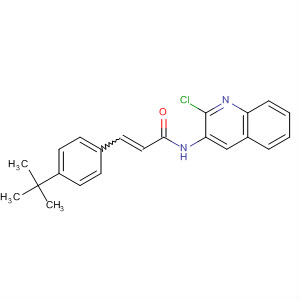 742697-88-7  2-Propenamide,N-(2-chloro-3-quinolinyl)-3-[4-(1,1-dimethylethyl)phenyl]-