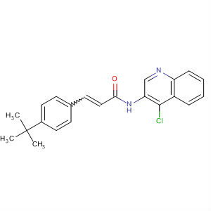 742697-89-8  2-Propenamide,N-(4-chloro-3-quinolinyl)-3-[4-(1,1-dimethylethyl)phenyl]-