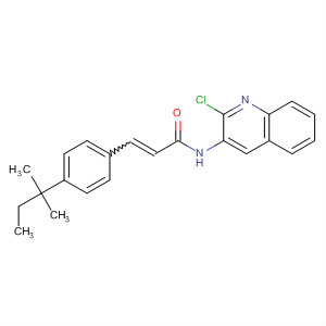 742697-91-2  2-Propenamide,N-(2-chloro-3-quinolinyl)-3-[4-(1,1-dimethylpropyl)phenyl]-