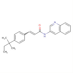 742697-93-4  2-Propenamide, 3-[4-(1,1-dimethylpropyl)phenyl]-N-3-quinolinyl-