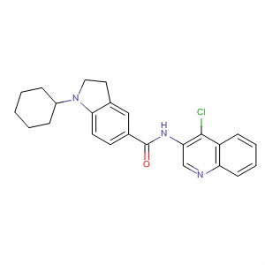 742698-26-6  1H-Indole-5-carboxamide,N-(4-chloro-3-quinolinyl)-1-cyclohexyl-2,3-dihydro-
