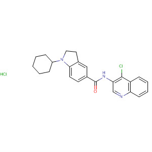 742698-27-7  1H-Indole-5-carboxamide,N-(4-chloro-3-quinolinyl)-1-cyclohexyl-2,3-dihydro-, hydrochloride