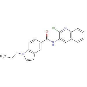 742698-28-8  1H-Indole-5-carboxamide, N-(2-chloro-3-quinolinyl)-1-propyl-