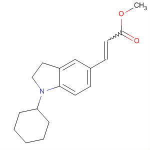 742698-86-8  2-Propenoic acid, 3-(1-cyclohexyl-2,3-dihydro-1H-indol-5-yl)-, methylester