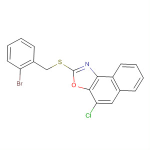 74322-60-4  Naphth[1,2-d]oxazole, 2-[[(2-bromophenyl)methyl]thio]-4-chloro-