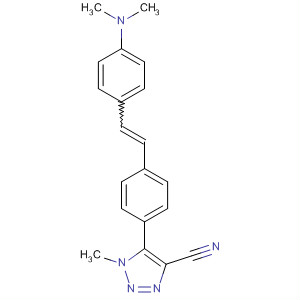 74336-23-5  1H-1,2,3-Triazole-4-carbonitrile,5-[4-[2-[4-(dimethylamino)phenyl]ethenyl]phenyl]-1-methyl-