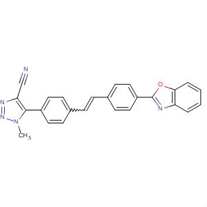 74336-27-9  1H-1,2,3-Triazole-4-carbonitrile,5-[4-[2-[4-(2-benzoxazolyl)phenyl]ethenyl]phenyl]-1-methyl-