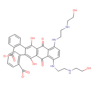 74395-05-4  9,10-Anthracenedione,1,4-dihydroxy-5,8-bis[[2-[(2-hydroxyethyl)amino]ethyl]amino]-,dibenzoate (salt)