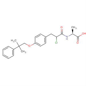 74401-52-8  b-Alanine,N-[2-chloro-3-[4-(2-methyl-2-phenylpropoxy)phenyl]-1-oxopropyl]-