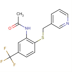 74470-66-9  Acetamide, N-[2-[(3-pyridinylmethyl)thio]-5-(trifluoromethyl)phenyl]-