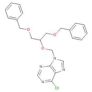 74554-14-6  9H-Purine,6-chloro-9-[[2-(phenylmethoxy)-1-[(phenylmethoxy)methyl]ethoxy]methyl]-