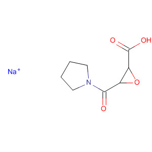 74576-46-8  Oxiranecarboxylic acid, 3-(1-pyrrolidinylcarbonyl)-, sodium salt