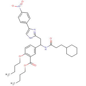 745832-29-5  Benzoic acid,2-butoxy-5-[1-[(3-cyclohexyl-1-oxopropyl)amino]-2-[4-(4-nitrophenyl)-1H-imidazol-2-yl]ethyl]-, butyl ester