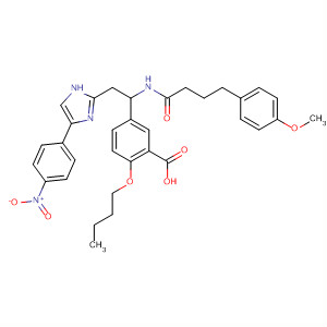 745832-39-7  Benzoic acid,2-butoxy-5-[1-[[4-(4-methoxyphenyl)-1-oxobutyl]amino]-2-[4-(4-nitrophenyl)-1H-imidazol-2-yl]ethyl]-