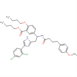 745832-77-3  Benzoic acid,2-butoxy-5-[2-[4-(2,4-dichlorophenyl)-1H-imidazol-2-yl]-1-[[4-(4-methoxyphenyl)-1-oxobutyl]amino]ethyl]-, butyl ester