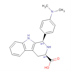 74620-42-1  1H-Pyrido[3,4-b]indole-3-carboxylic acid,1-[4-(dimethylamino)phenyl]-2,3,4,9-tetrahydro-, cis-