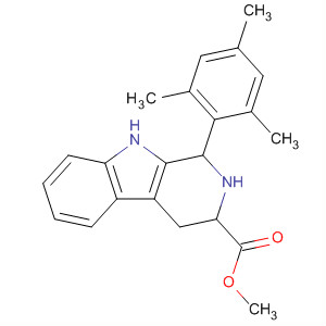 74620-59-0  1H-Pyrido[3,4-b]indole-3-carboxylic acid,2,3,4,9-tetrahydro-1-(2,4,6-trimethylphenyl)-, methyl ester, trans-