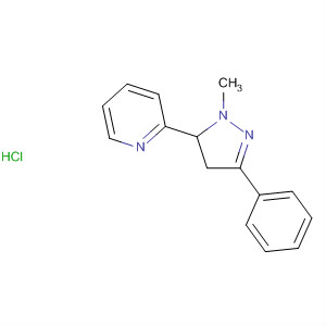 74641-63-7  Pyridine, 2-(4,5-dihydro-1-methyl-3-phenyl-1H-pyrazol-5-yl)-,monohydrochloride 74641-63-7  Pyridine, 2-(4,5-dihydro-1-methyl-3-phenyl-1H-pyrazol-5-yl)-,monohydrochloride