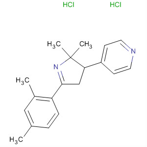74650-21-8  Pyridine,4-[5-(2,4-dimethylphenyl)-3,4-dihydro-2,2-dimethyl-2H-pyrrol-3-yl]-,dihydrochloride