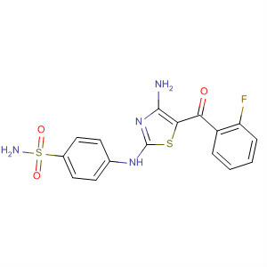 746625-95-6  Benzenesulfonamide,4-[[4-amino-5-(2-fluorobenzoyl)-2-thiazolyl]amino]-