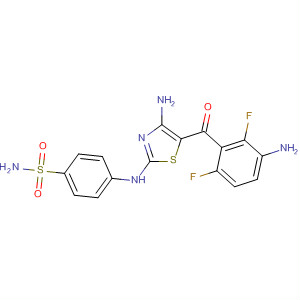 746625-96-7  Benzenesulfonamide,4-[[4-amino-5-(3-amino-2,6-difluorobenzoyl)-2-thiazolyl]amino]-