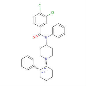 746648-12-4  Benzamide,3,4-dichloro-N-phenyl-N-[1-[(1R,2R)-2-phenylcyclohexyl]-4-piperidinyl]-,rel-