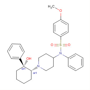 746649-12-7  Benzenesulfonamide,N-[1-[(1R,2R)-2-hydroxy-2-phenylcyclohexyl]-4-piperidinyl]-4-methoxy-N-phenyl-, rel-