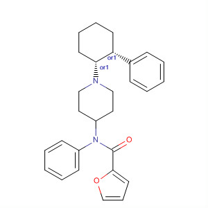 746649-89-8  2-Furancarboxamide,N-phenyl-N-[1-[(1R,2R)-2-phenylcyclohexyl]-4-piperidinyl]-, rel-