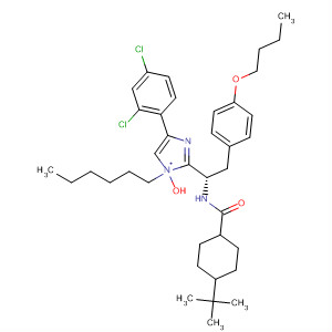 746657-78-3  Cyclohexanecarboxamide,N-[(1S)-2-(4-butoxyphenyl)-1-[4-(2,4-dichlorophenyl)-1-hexyl-1H-imidazol-2-yl]ethyl]-4-(1,1-dimethylethyl)-