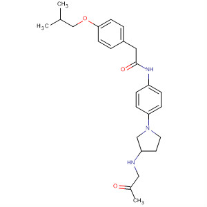 748168-68-5  Benzeneacetamide,N-[4-[3-(acetylmethylamino)-1-pyrrolidinyl]phenyl]-4-(2-methylpropoxy)-