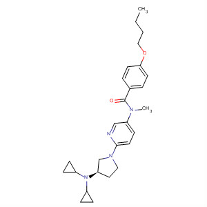 748168-83-4  Benzamide,4-butoxy-N-[6-[(3R)-3-(dicyclopropylamino)-1-pyrrolidinyl]-3-pyridinyl]-N-methyl-