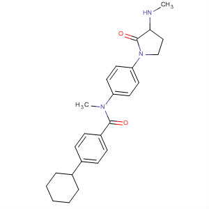 748168-93-6  Benzamide,4-cyclohexyl-N-methyl-N-[4-[3-(methylamino)-2-oxo-1-pyrrolidinyl]phenyl]-