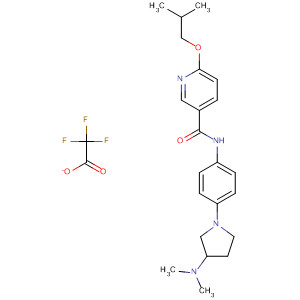 748169-50-8  3-Pyridinecarboxamide,N-[4-[3-(dimethylamino)-1-pyrrolidinyl]phenyl]-6-(2-methylpropoxy)-,trifluoroacetate