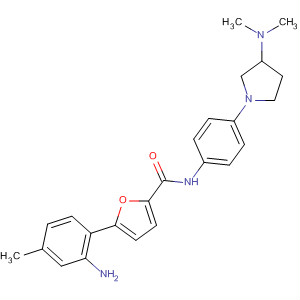 748169-67-7  2-Furancarboxamide,5-(2-amino-4-methylphenyl)-N-[4-[3-(dimethylamino)-1-pyrrolidinyl]phenyl]-