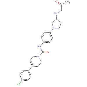 748170-89-0  1(2H)-Pyridinecarboxamide,N-[4-[3-(acetylmethylamino)-1-pyrrolidinyl]phenyl]-4-(4-chlorophenyl)-3,6-dihydro-