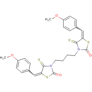 71193-11-8  2-Thiazolidinone,3,3'-(1,4-butanediyl)bis[5-[(4-methoxyphenyl)methylene]-4-thioxo-