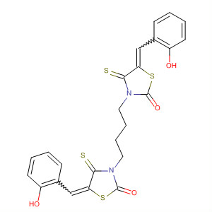 71193-13-0  2-Thiazolidinone,3,3'-(1,4-butanediyl)bis[5-[(2-hydroxyphenyl)methylene]-4-thioxo-