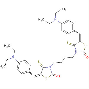 71193-14-1  2-Thiazolidinone,3,3'-(1,4-butanediyl)bis[5-[[4-(diethylamino)phenyl]methylene]-4-thioxo-