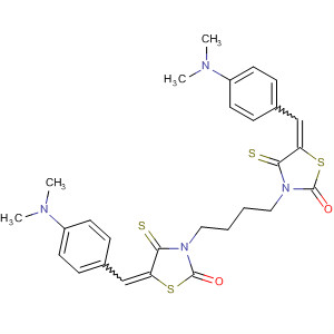 71193-15-2  2-Thiazolidinone,3,3'-(1,4-butanediyl)bis[5-[[4-(dimethylamino)phenyl]methylene]-4-thioxo-