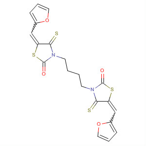 71212-44-7  2-Thiazolidinone,3,3'-(1,4-butanediyl)bis[5-(2-furanylmethylene)-4-thioxo-