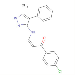 712274-36-7  2-Propen-1-one,1-(4-chlorophenyl)-3-[(5-methyl-4-phenyl-1H-pyrazol-3-yl)amino]-, (2Z)-