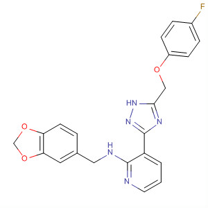 712276-94-3  2-Pyridinamine,N-(1,3-benzodioxol-5-ylmethyl)-3-[5-[(4-fluorophenoxy)methyl]-1H-1,2,4-triazol-3-yl]-