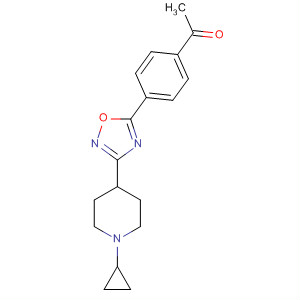 713147-14-9  Ethanone,1-[4-[3-(1-cyclopropyl-4-piperidinyl)-1,2,4-oxadiazol-5-yl]phenyl]-