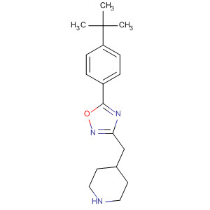 713147-50-3  Piperidine,4-[[5-[4-(1,1-dimethylethyl)phenyl]-1,2,4-oxadiazol-3-yl]methyl]-