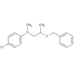 71331-34-5  Benzenamine, 4-chloro-N-methyl-N-[2-[(phenylmethyl)thio]propyl]-