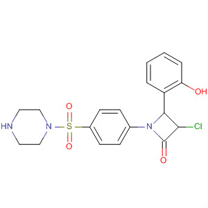 71333-34-1  Piperazine,1-[[4-[3-chloro-2-(2-hydroxyphenyl)-4-oxo-1-azetidinyl]phenyl]sulfonyl]-